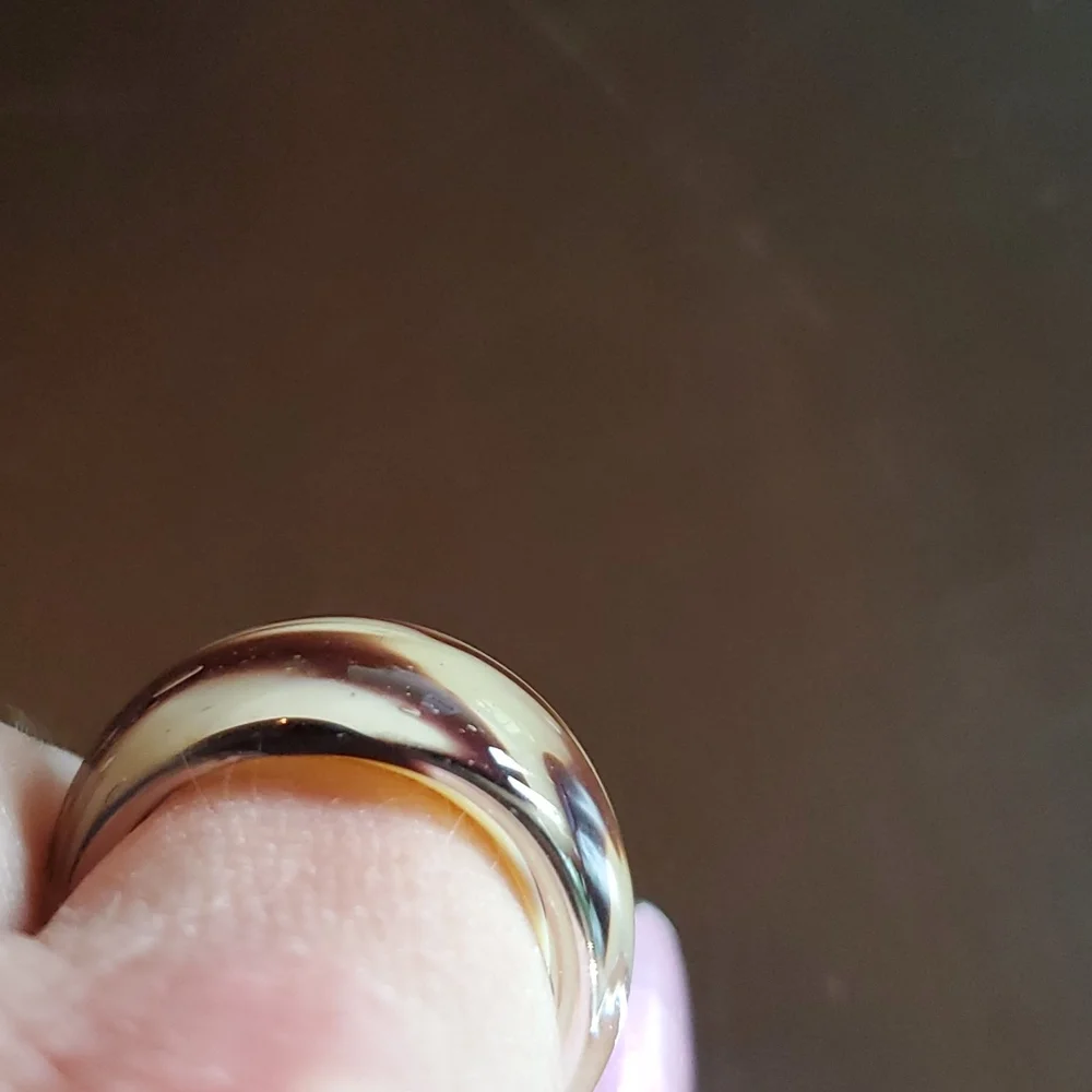 Handcrafted glass ring